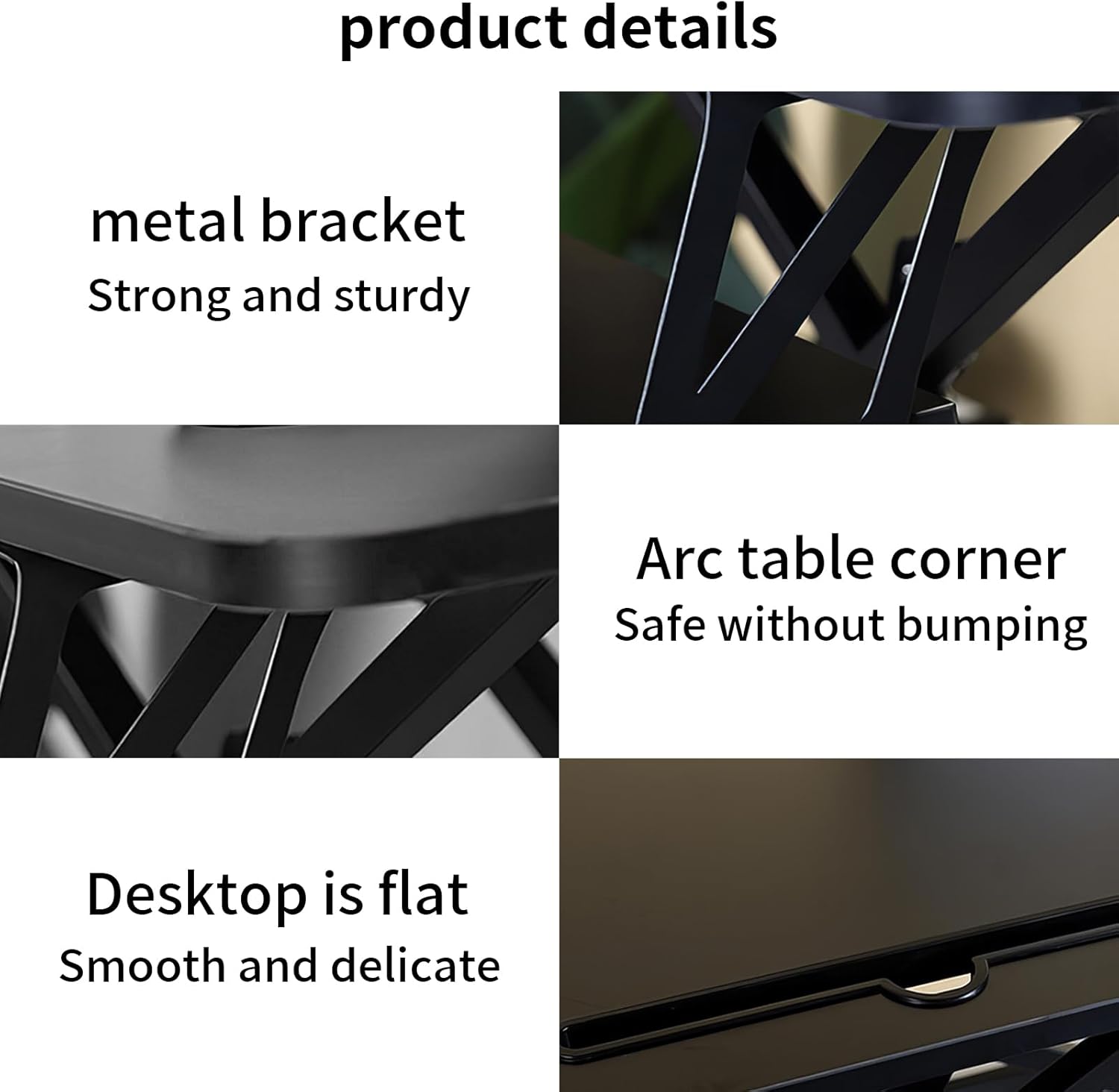 Standing Desk Converter, Stand Up Desk Riser, 32" Height Adjustable Dual-Layer Sit to Stand Desk, Desk Riser with Keyboard Tray for Home, Office, Laptop Workstation