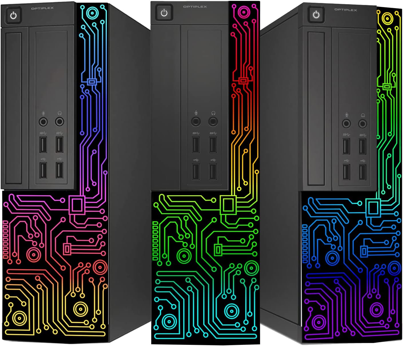 Dell Optiplex Small Desktop Computer (SFF) PC | Quad Core Intel i5 (3.2GHz) | 16GB DDR3 RAM | 512GB SSD | 24 Inch Monitor | RGB Gaming Keyboard & Mouse | Windows 10 Pro (Renewed)