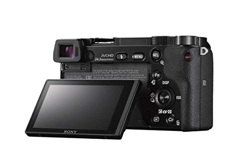 Sony Alpha a6000 Mirrorless Digitial Camera 24.3MP SLR Camera with 3.0-Inch LCD (Black) w/ 16-50mm Power Zoom Lens (Renewed)