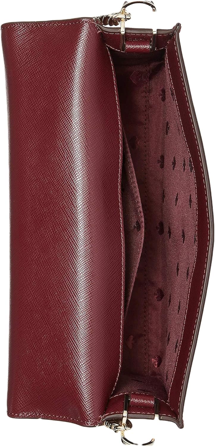 Kate Spade New York Carson Leather Convertible Crossbody Shoulder Bag Handbag, Cherrywood