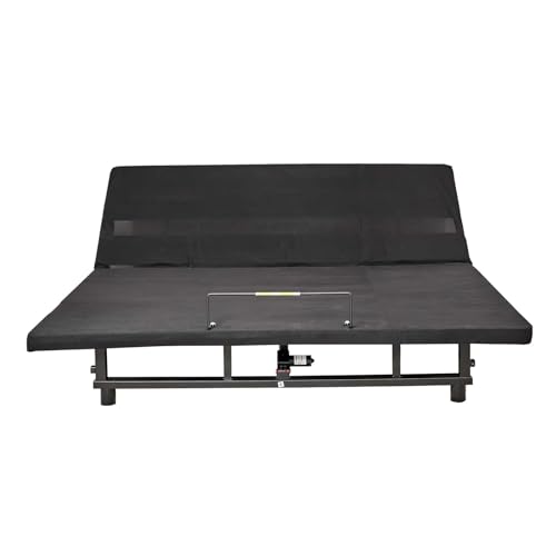 Full Size Adjustable Metal Bed Frame with Wireless Remote Control and Quiet Motor, Independent Head and Foot Incline, Zero Gravity, Ergonomic Electric Adjustable Bed Base, Smart Bed (Full)