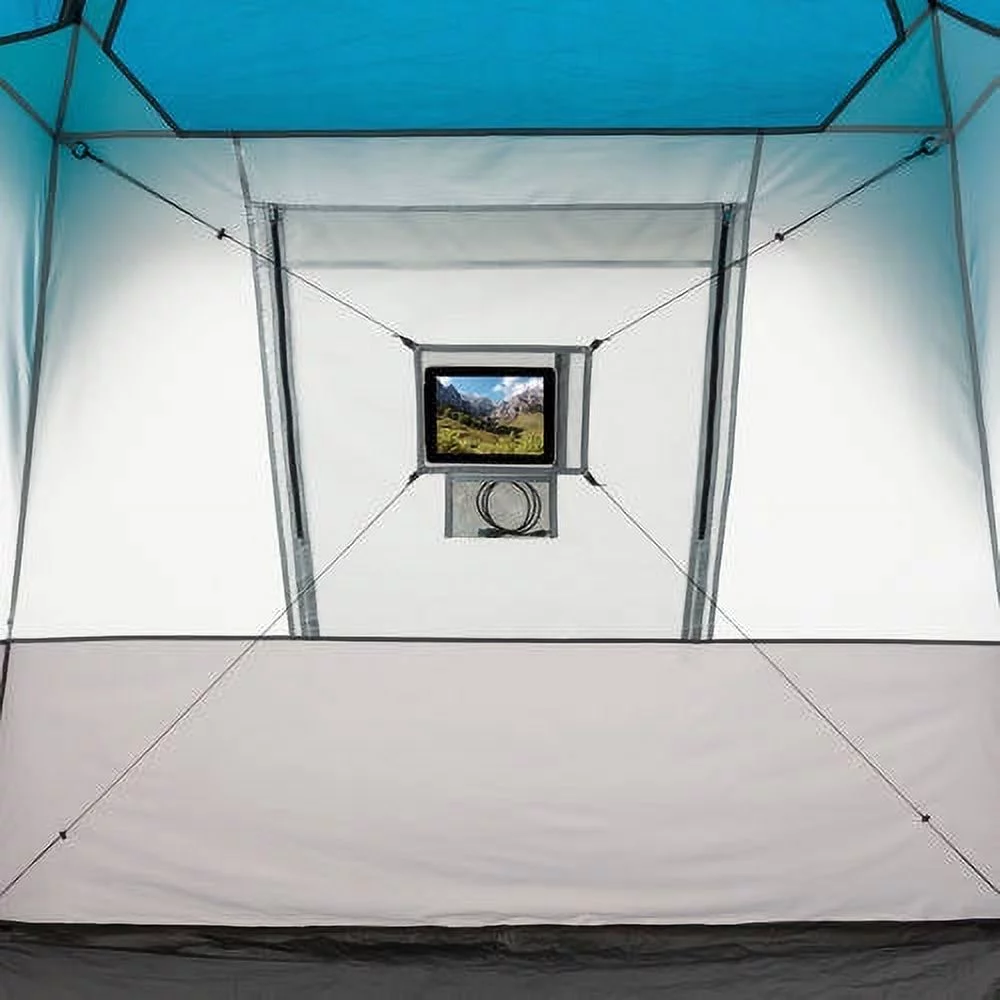 Ozark Trail 20' x 10' Instant Cabin Tent in Gray and Teal, Sleeps 12