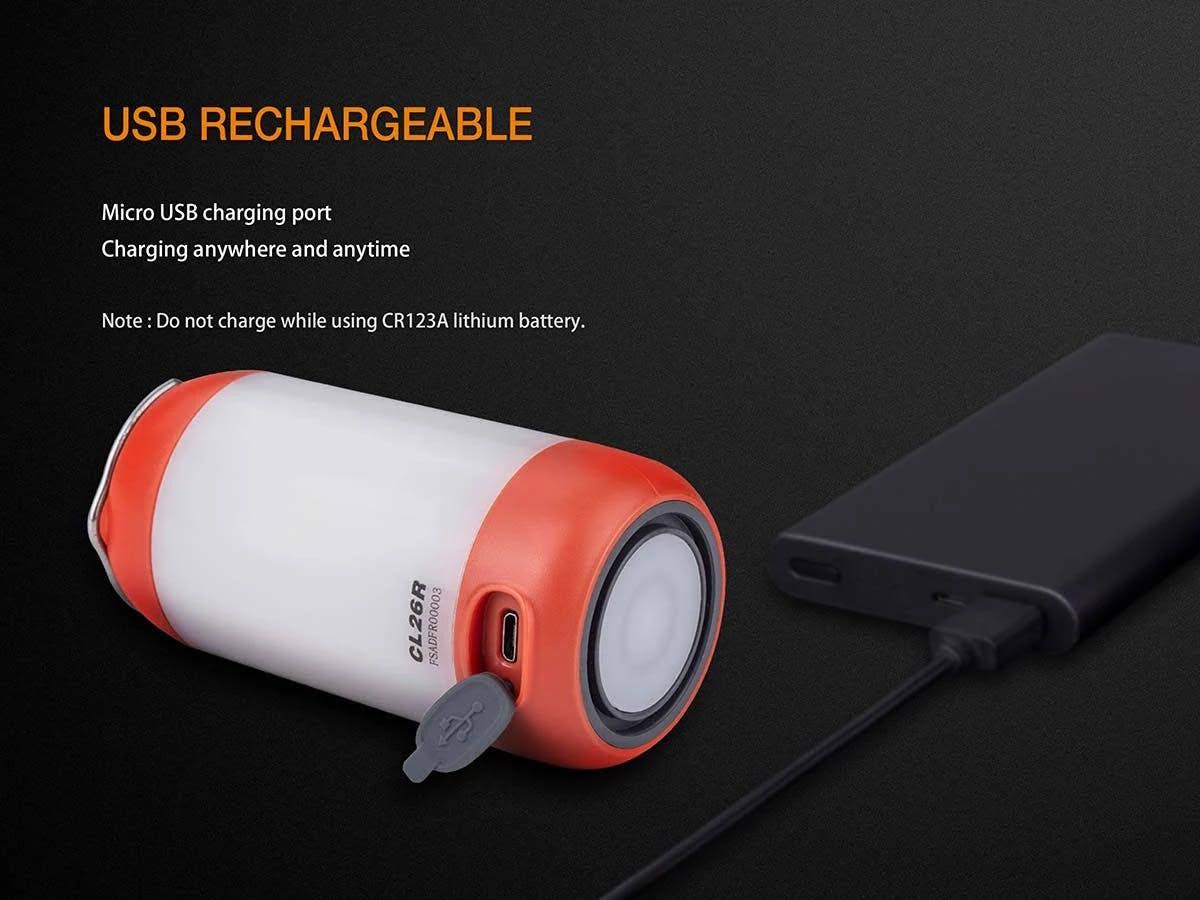 Fenix CL26R Rechargeable Lantern (Color: Black)