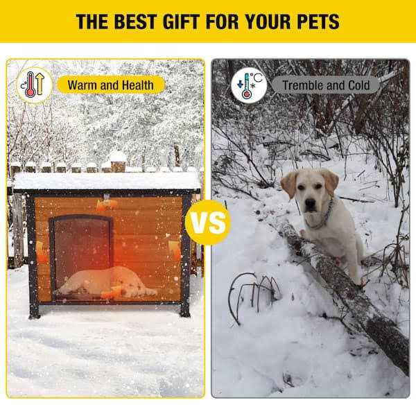 Aivituvin Insulated Outdoor Dog House with Liner Inside - Pet Supplies online store