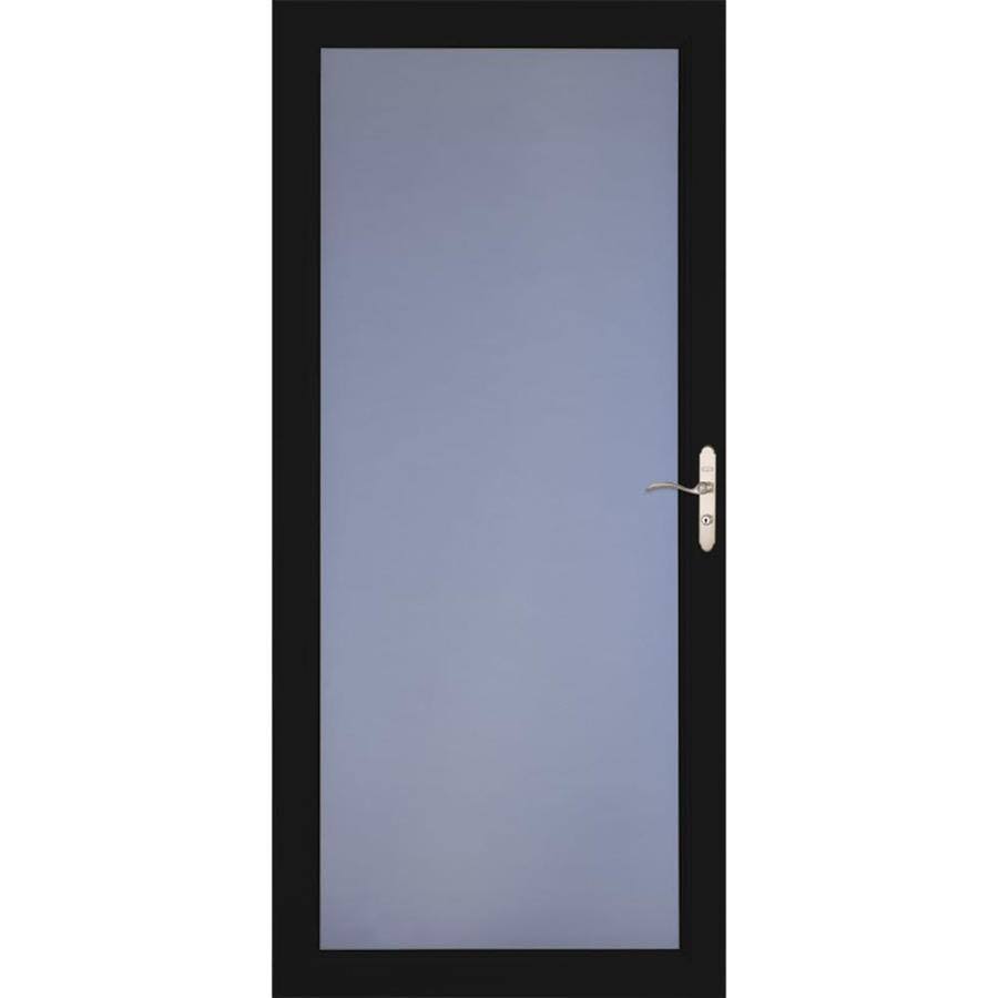 Larson Signature Classic Black Full-view Aluminum Storm Door 36-in x 81-in 1490405217