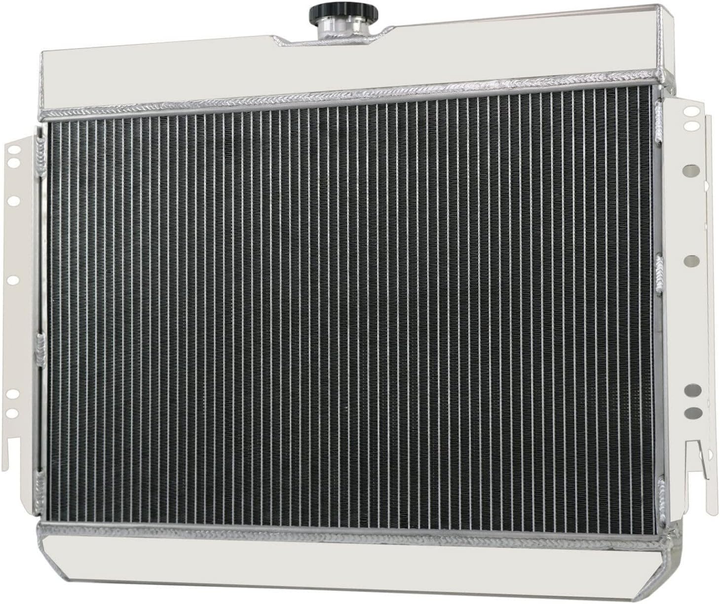 RadRace 3 Row Aluminum Radiator for 1963-1968 Chevy Bel Air Impala Biscayne 64-67 El Camino 67 68 Caprice 64 65 Chevelle 1964 1965 1966 1967 Radiators, 3 Row Radiator