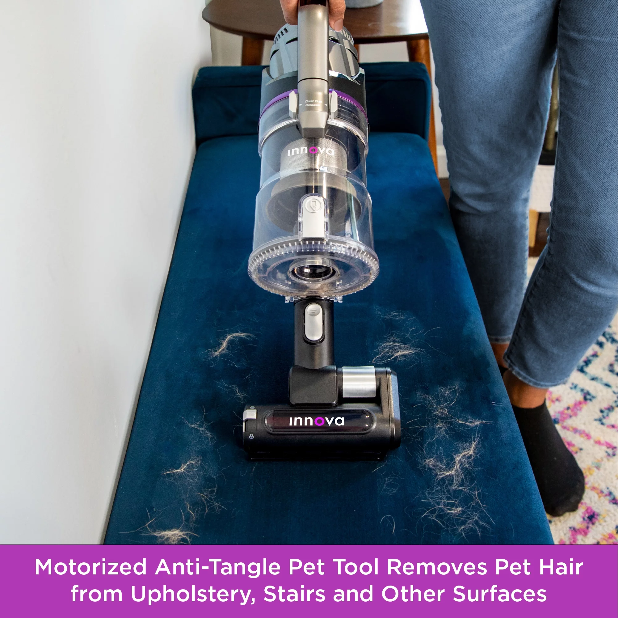 Innova by Eureka Cordless Stick Multi-Surface Vacuum with Whirlwind® Anti-Tangle Brushroll, NEC700