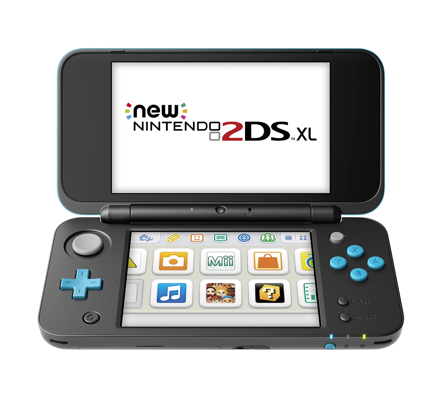 Nintendo 2DS XL System w/ Mario Kart 7 Pre-installed, Black & Turquoise