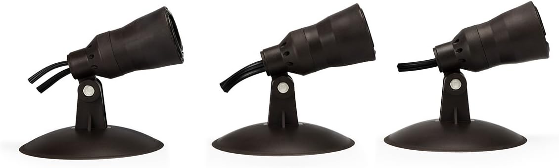 Aquascape 84030 Underwater Waterproof Submersible Natural Three-Light LED Spotlight Aquarium Lamp Kit for Fountain Fish Pond, Water Garden, and Landscape Features, 1-Watt Lights