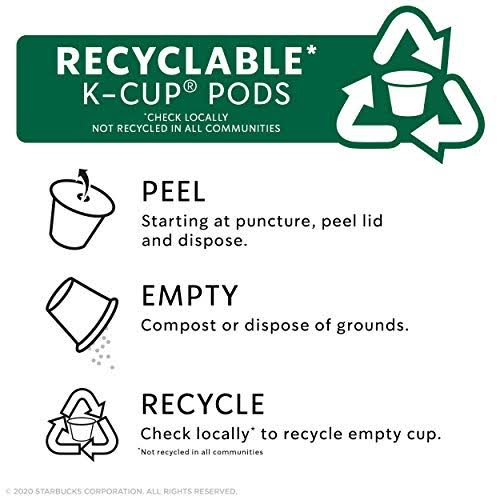 Starbucks Flavored Coffee K-Cup Variety Pack for Keurig Brewers, 6 60 Count