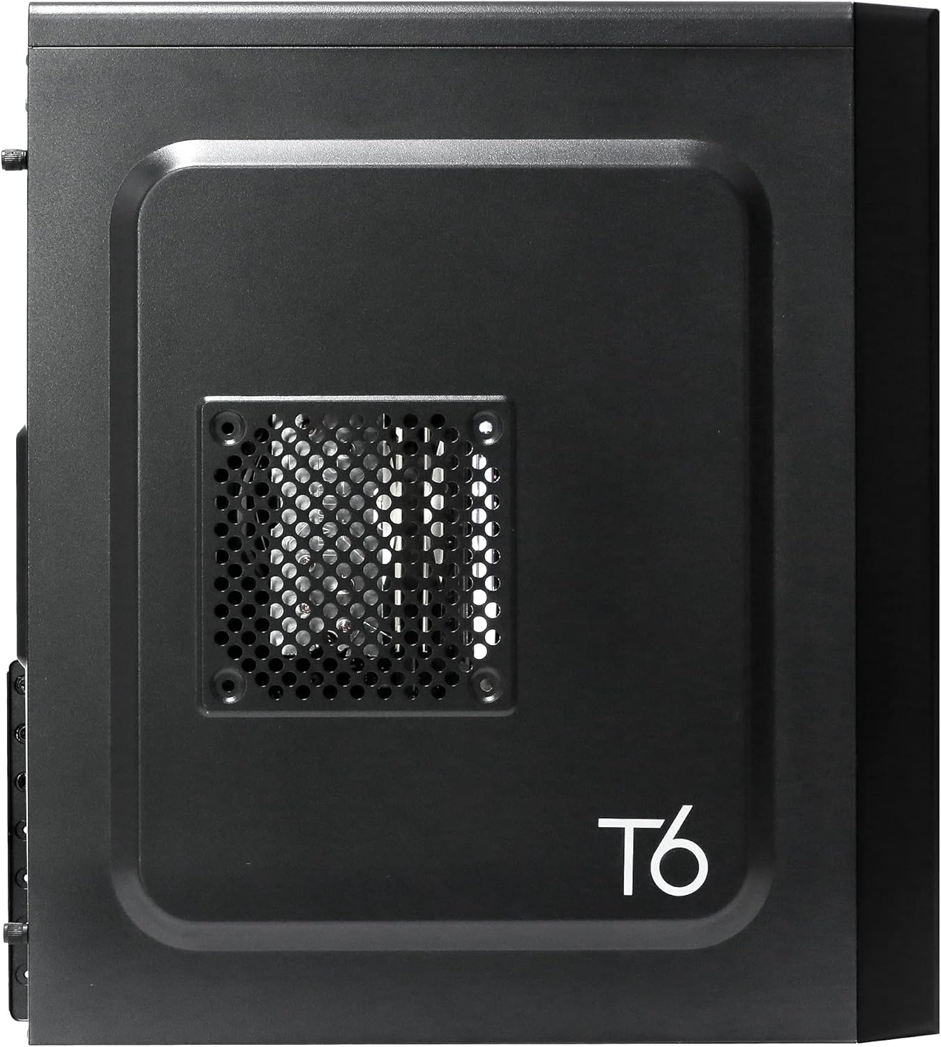 Zalman T6 ATX Mid Tower Computer PC Case, Pre-Installed 120mm Fan, 5.25 ODD, USB 3.0, Patterned Mesh Design, mATX ITX for Gaming Workstation, Black