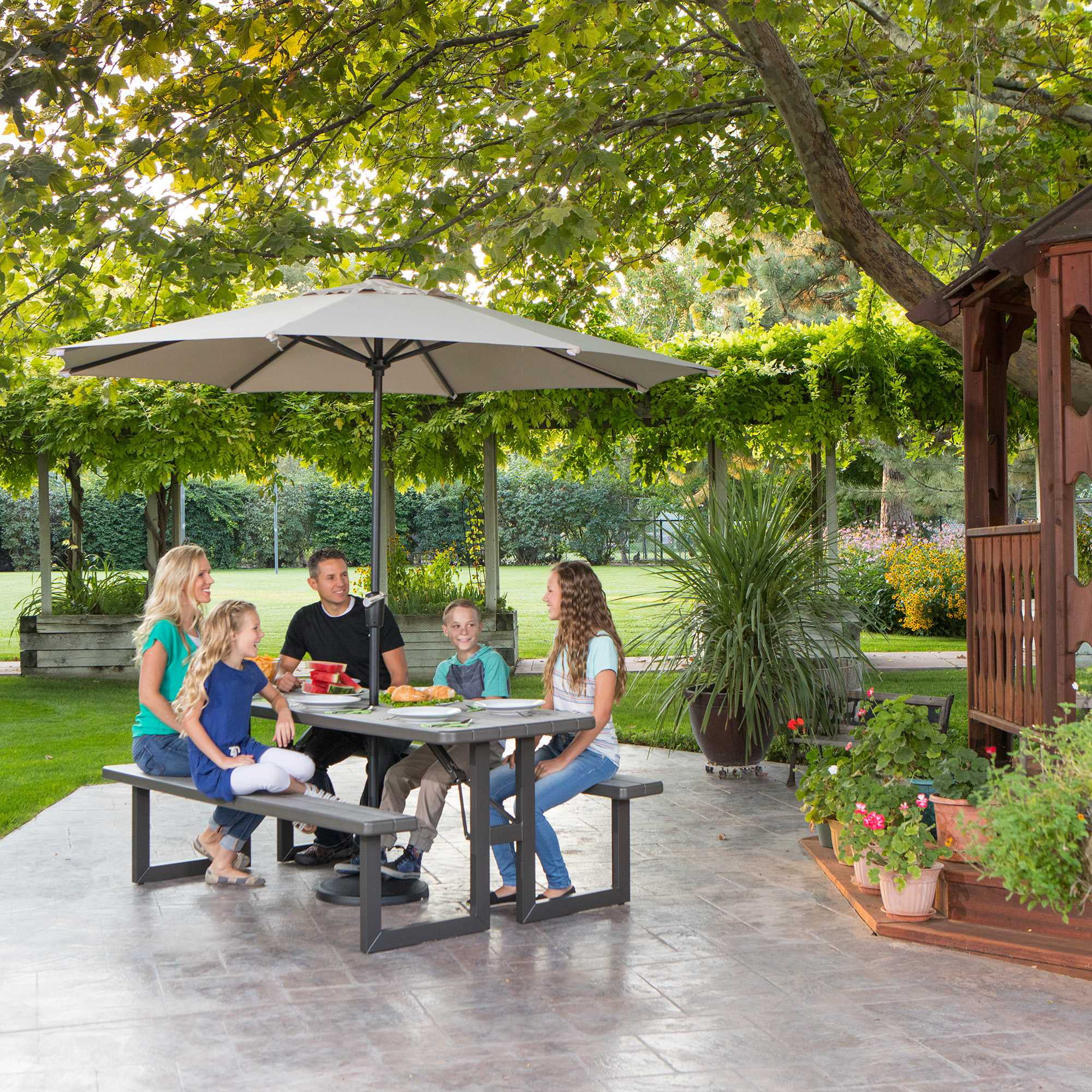 Lifetime 6-Foot Craftsman Folding Picnic Table