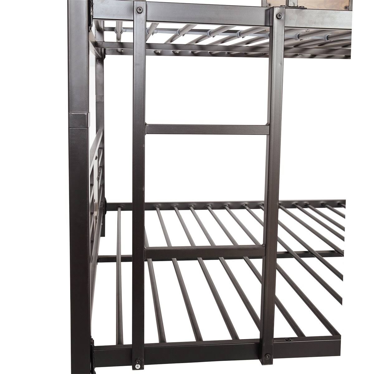 Merax Full Over Full Over Full Triple Bed, Divided Into Three SEPARATE Beds - White