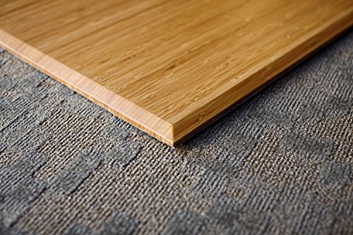 Anji Mountain Office Chairmat Thickest & Sturdy Bamboo Chairmats Highly Premium Quality Anti-Slip Heavy Duty For Multi-Purpose Hardwood Floor Office & Home Floor Protector Office Chair mat-12mm Thick