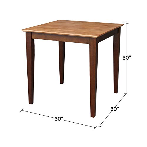IC International Concepts Dining Table, FURNITURE, Black/Cherry