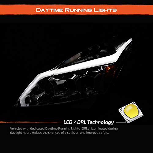 AKKON - For 2010-2013 G37/G25 2015 Q40 Sedan New Clear LED Sequential LED Signal Tube Projector