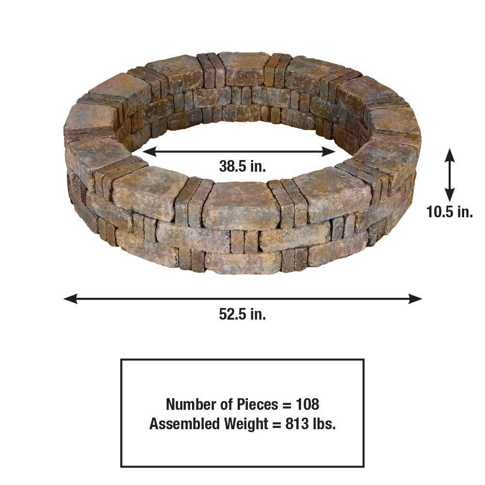 Pavestone Landscape Tree Ring 52.5 in. x 10.5 in. Textured Sierra Blend