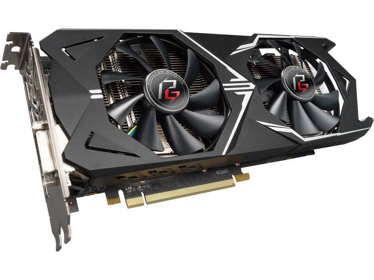 ASRock Phantom Gaming x Radeon DirectX 12 RX580 8g OC 8GB 256-bit GDDR5 PCIe 3.0 x16 Video Card