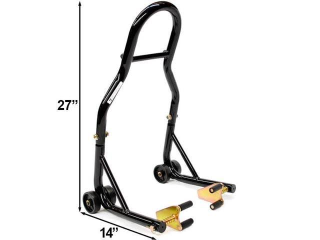 Venom Motorcycle Front+Rear Dual Lift Stand - w/ Spools for Suzuki Sv650/a/sa 2007-2008