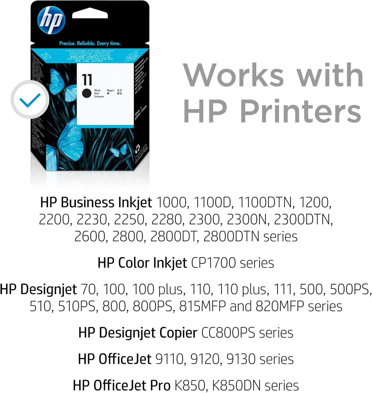 HP 11 | Ink Printhead | Black Printhead | C4810A Pack of 2