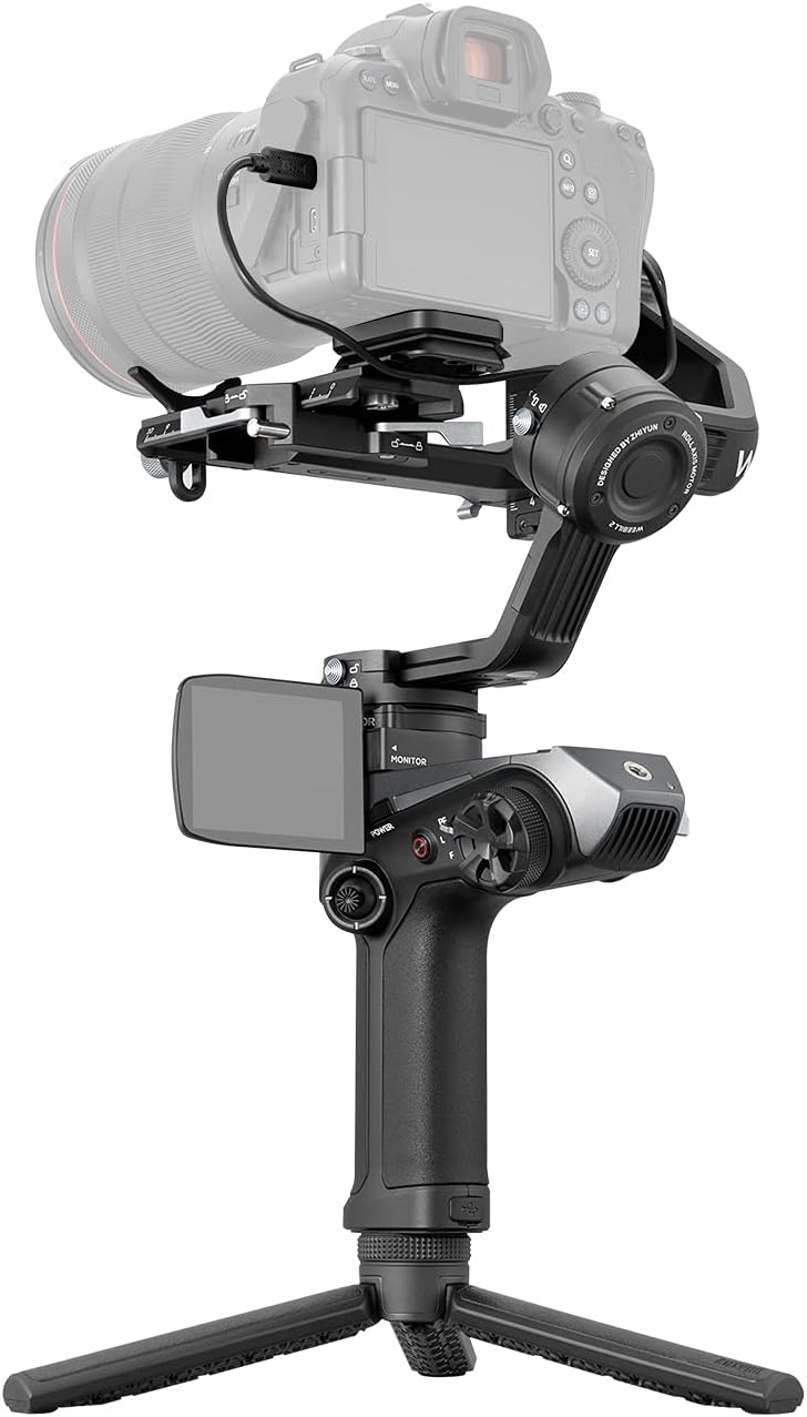 ZHIYUN Weebill 2 SE, 3-Axis Handheld Gimbal Stabilizer for DSLR Mirrorless Cameras for Sony Nikon Canon Panasonic Lumix BMPPC 6K, Double Tripod, Foldable Full-Color Touchscreen