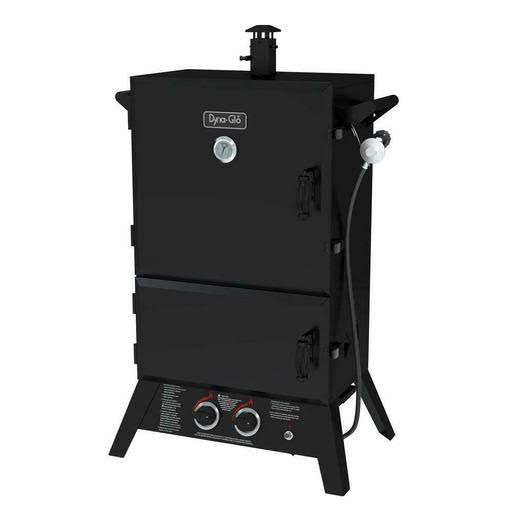 Dyna-Glo Propane GAS Smoker 36 in. Wide Body Vertical Dual Cast Iron 4-Racks