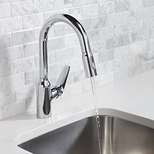 hansgrohe Focus N Black High Arc Kitchen Faucet, Kitchen Faucets with Pull Down Sprayer, Faucet for Kitchen Sink, Brushed Black Chrome 71800341