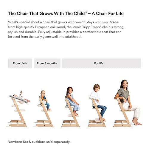 Tripp Trapp Chair from Stokke, Black - Adjustable, Convertible Chair for Toddlers, Children & Adults - Convenient, Comfortable & Ergonomic - Classic Design