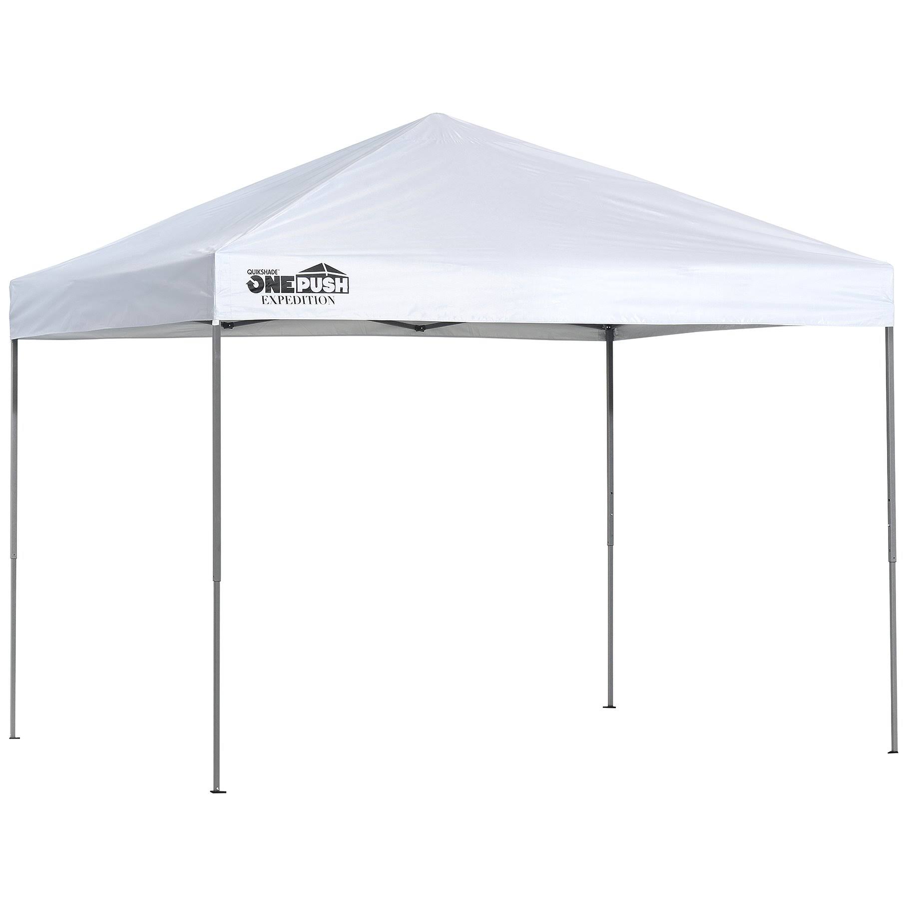 Quik Shade Expedition EX80 One Push 8 x 10& Straight Leg Canopy - White