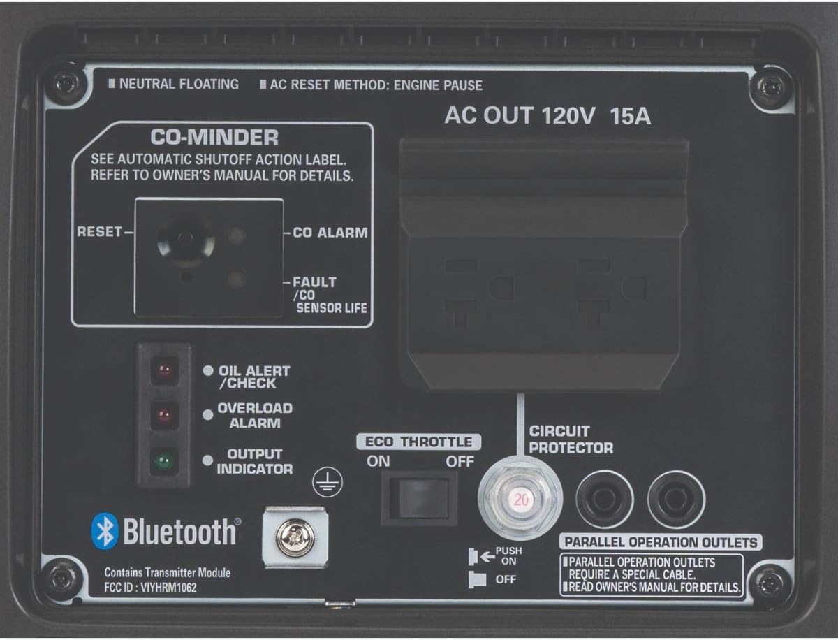Honda EU2200ITAN 2200-Watt 120-Volt Super Quiet Portable Inverter Generator with CO-Minder - 49-State