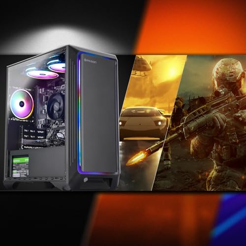 Gaming PC Desktop – AMD Ryzen7 5700G 3.8GHz, AMD Radeon Graphics, 1TB NVME SSD, 16GB DDR4 RAM 3200, 550W PSU, Windows 11 Home 64-bit