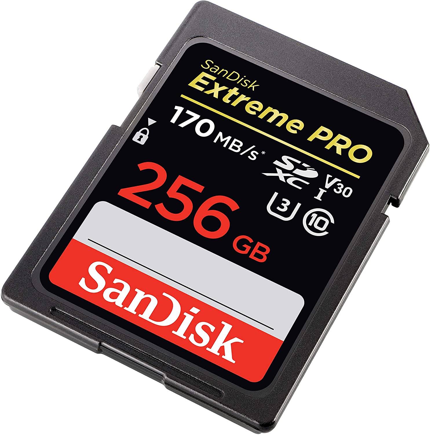 SanDisk - Extreme Pro 256gb SDXC UHS-I Memory Card