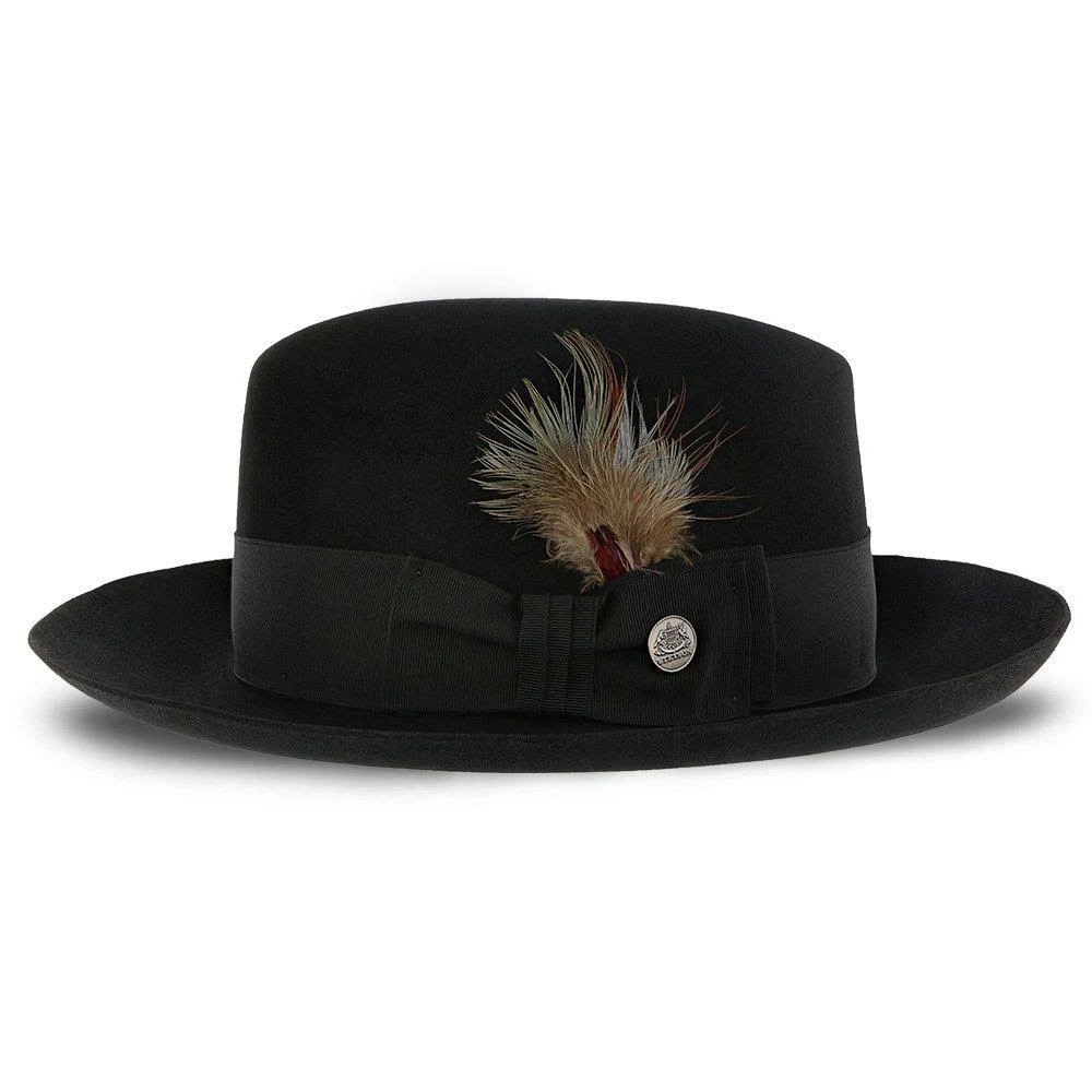 Stetson Pinnacle Beaver Fur Felt Fedora Hat: Size: 7 1/4 Caribou