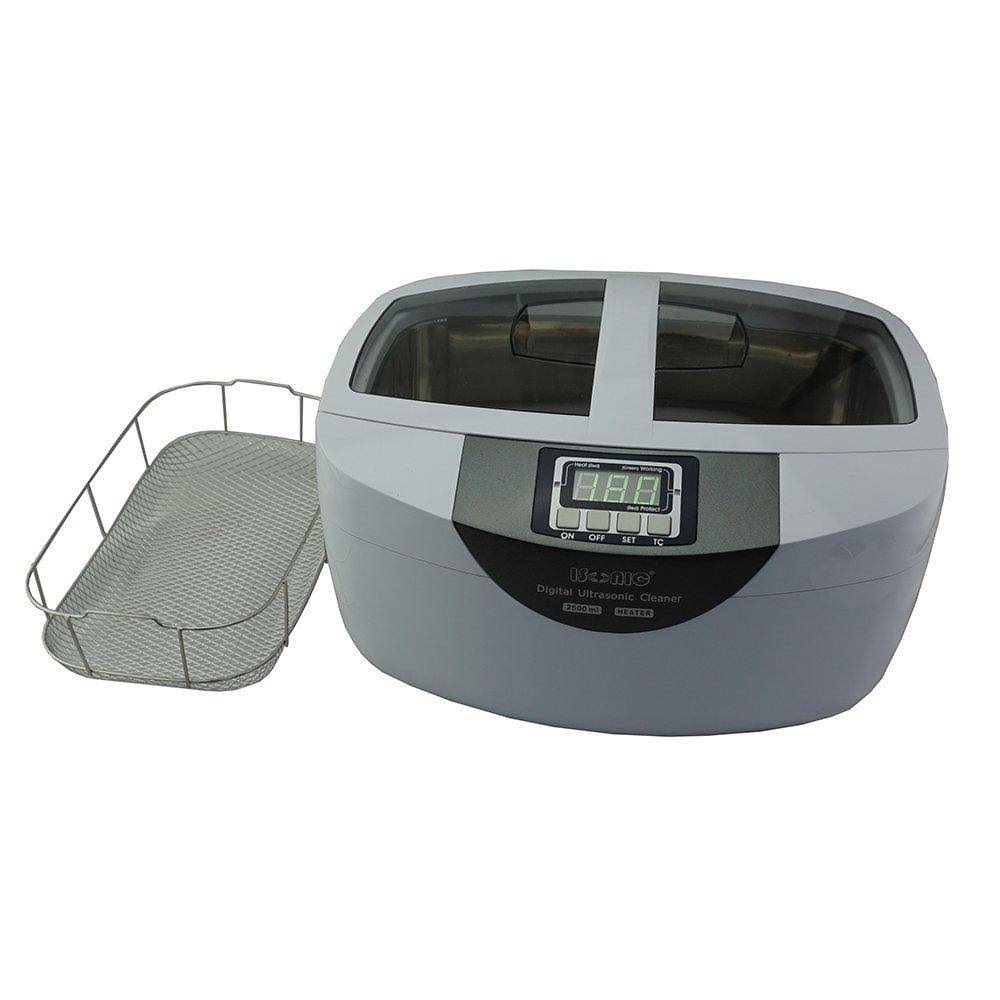 Isonic P4820-WSB Commercial Ultrasonic Cleaner, 2.6Qt/2.5L, White Color, Stainless Steel