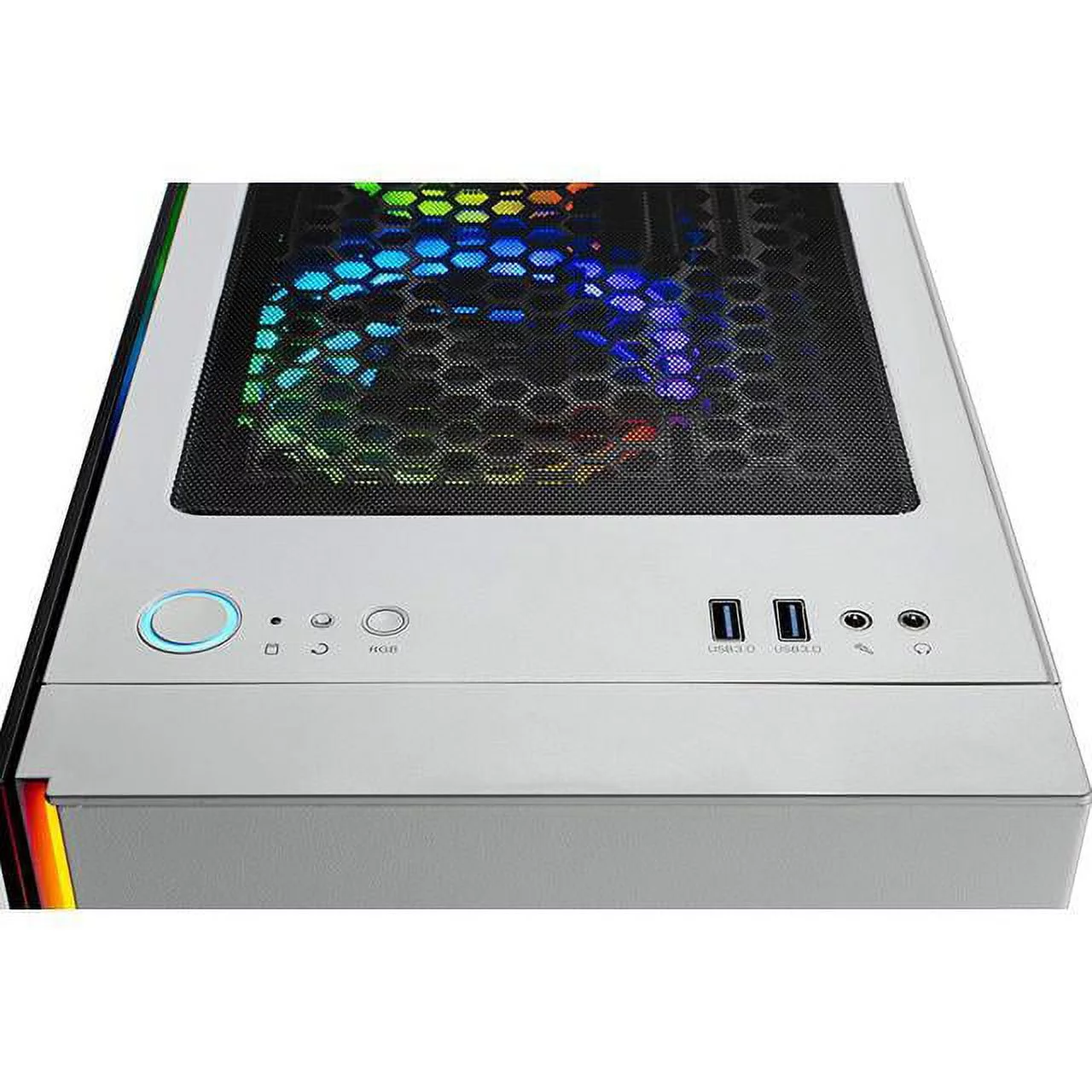 SkyTech Archangel 3.0 Gaming Computer PC Desktop - Ryzen 5 3600 6-Core 3.6GHz, RTX 3060 12GB, 1TB SSD, 16GB DDR4 3000, RGB Fans, AC WiFi, 600W Gold PSU, Windows 10 Home 64-bit, White