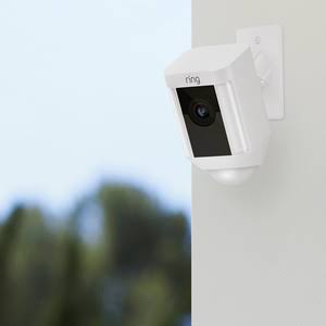 Ring - Spotlight Indoor/Outdoo Wi-Fi Wireless Security Camera - 1080p - Black