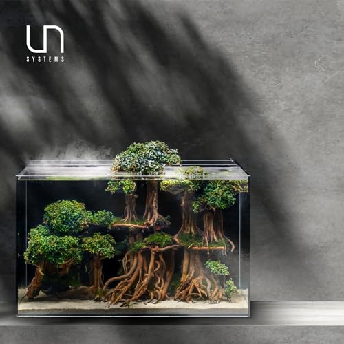 Ultum Nature Systems Dual All in One Complete Rimless Aquarium for Freshwater & Saltwater Tanks, Triple-Chamber Filter System Included, Integrated Fish Tank Kit w/Sleek Design