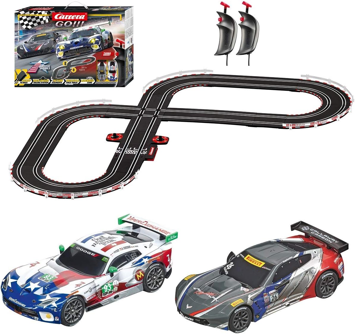 Carrera GO!!! 62482 Speed Grip Electric Slot Car Racing Track Set 1:43 Scale (20062482)