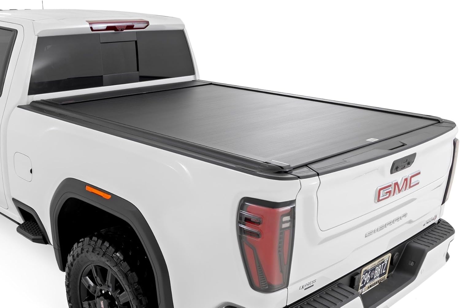 Rough Country Powered Retractable Bed Cover for Chevy Silverado 2500HD/GMC Sierra 2500HD (2020-2024) - Fits 6'9" (82.2") Bed