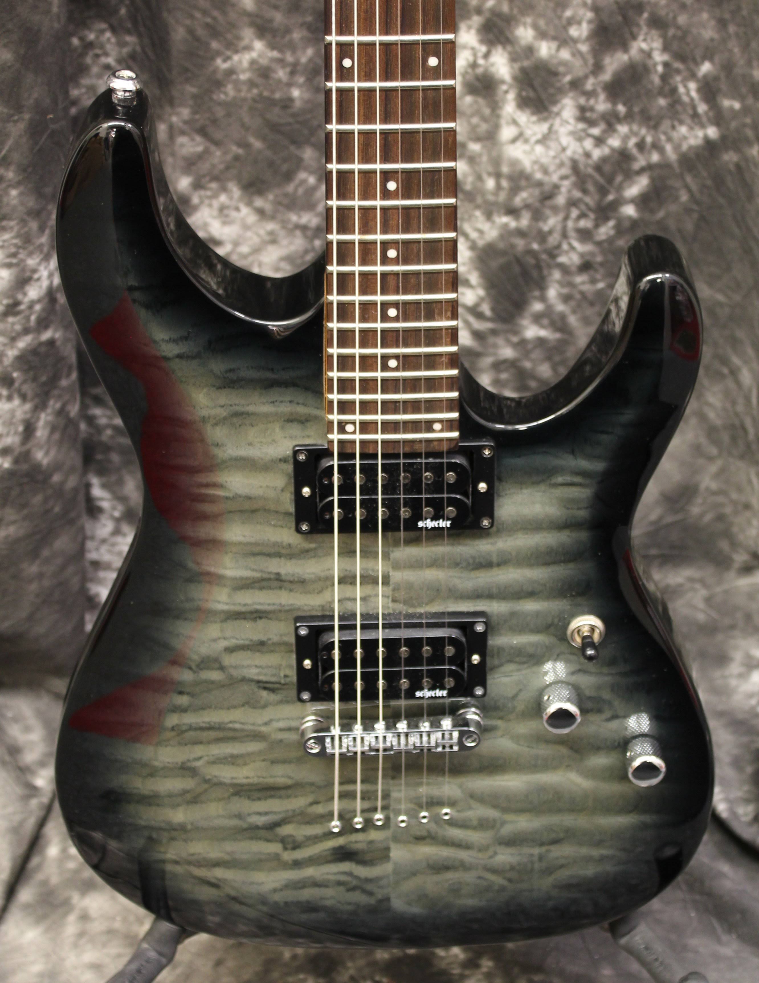 Schecter C-6 Plus Electric Guitar - Charcoal Burst