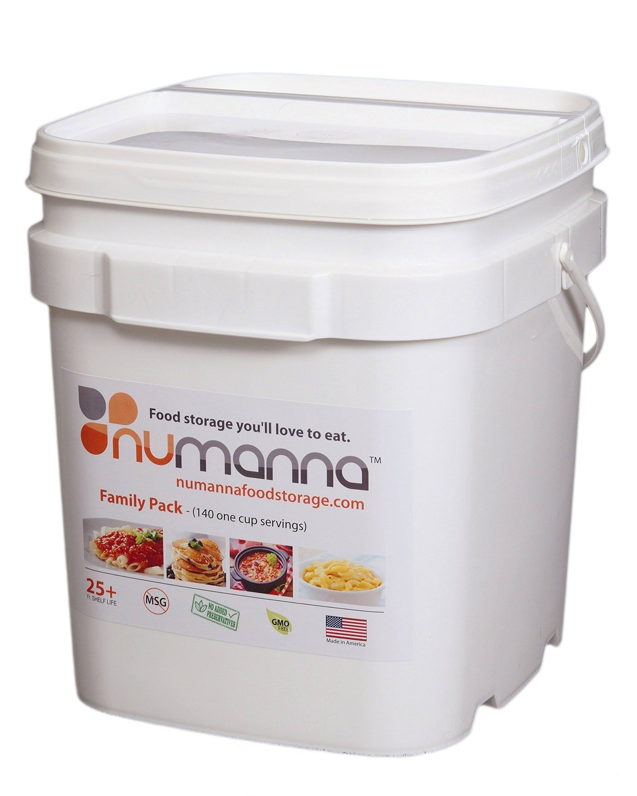Numanna Int-nmfp 144 Meals Emergency Survival Food Storage Kit SEPARATE Rations in A Bucket 25 Plus Year Shelf Life GMO-Free