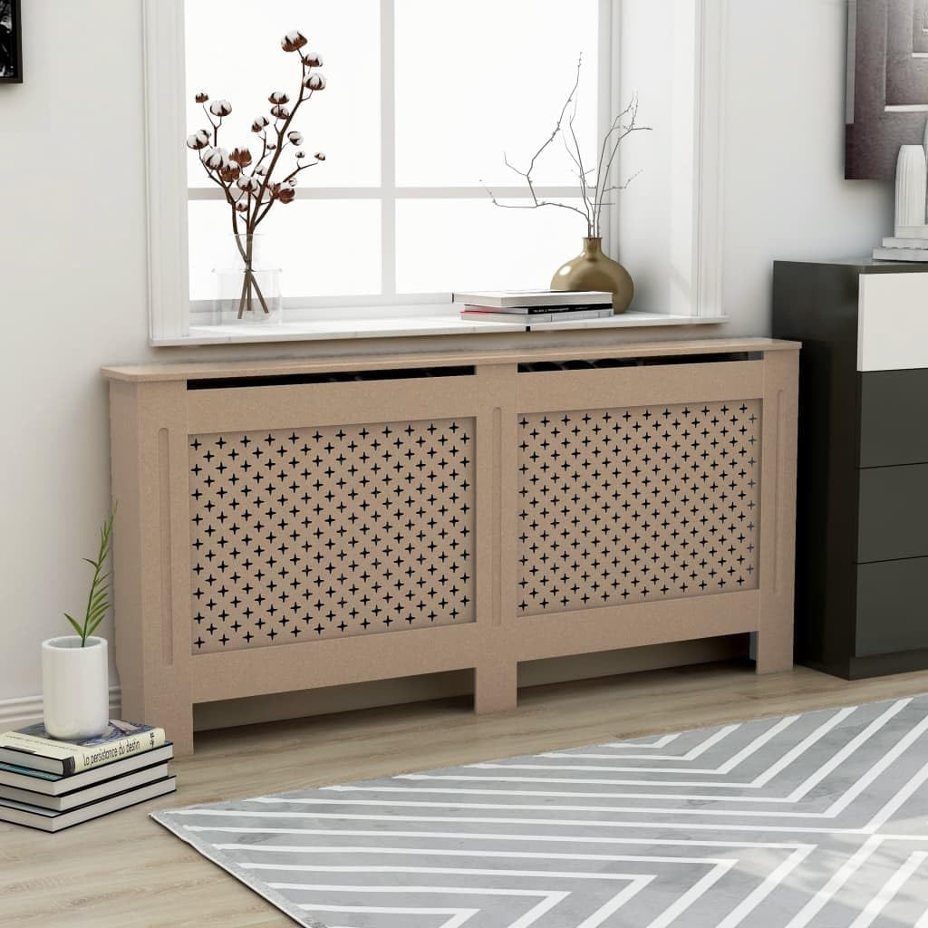 Radiator Cover 67.7"x7.5"x31.9" MDF,Home & Garden Household Appliance Accessories Heating Radiator Accessories
