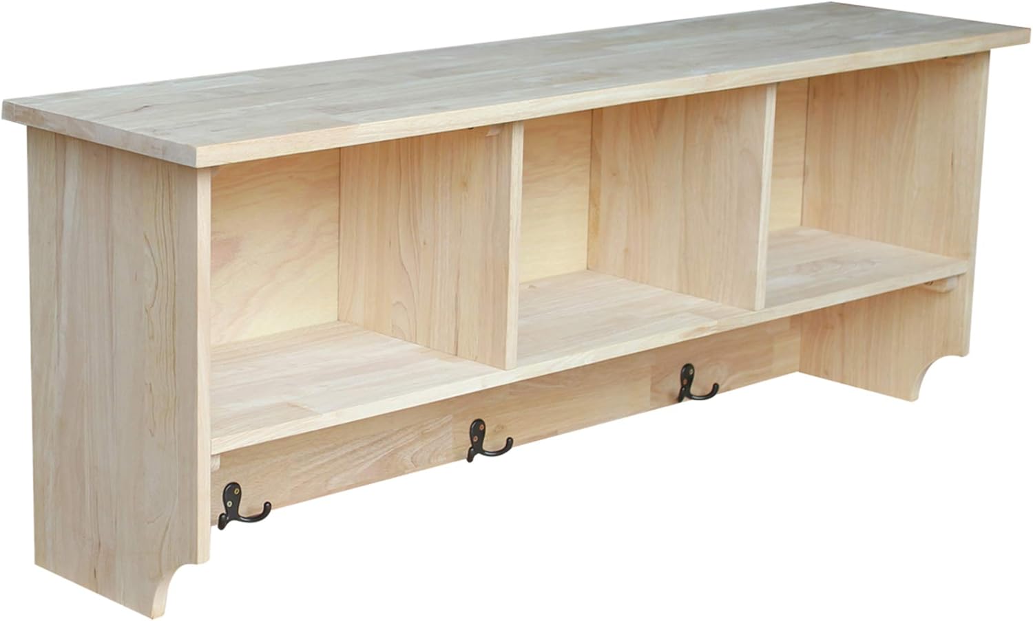 IC International Concepts Storage Wall shelf unit, Unfinished