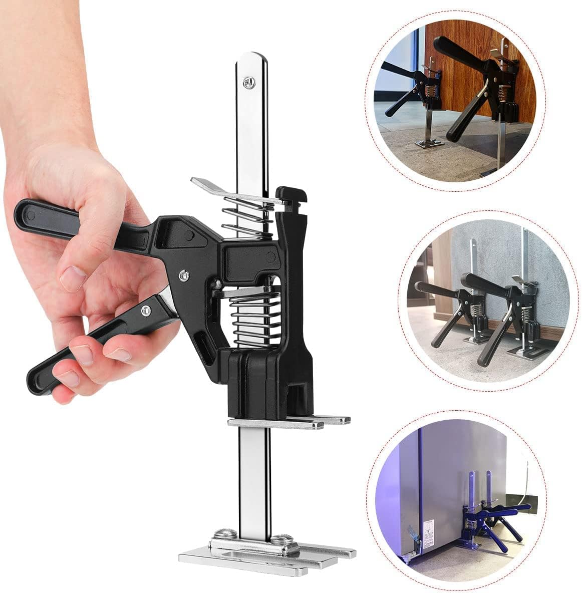 2 Packs Labor-Saving Arm Height Adjuster Lifting Device, Hand Lifting Tool Jack, Drywall Lifts, Furniture Jack for Door, Cabinet, Wall Tile, Lifting Height 9.8Inch, Maximum 260 Pounds Pack of 2