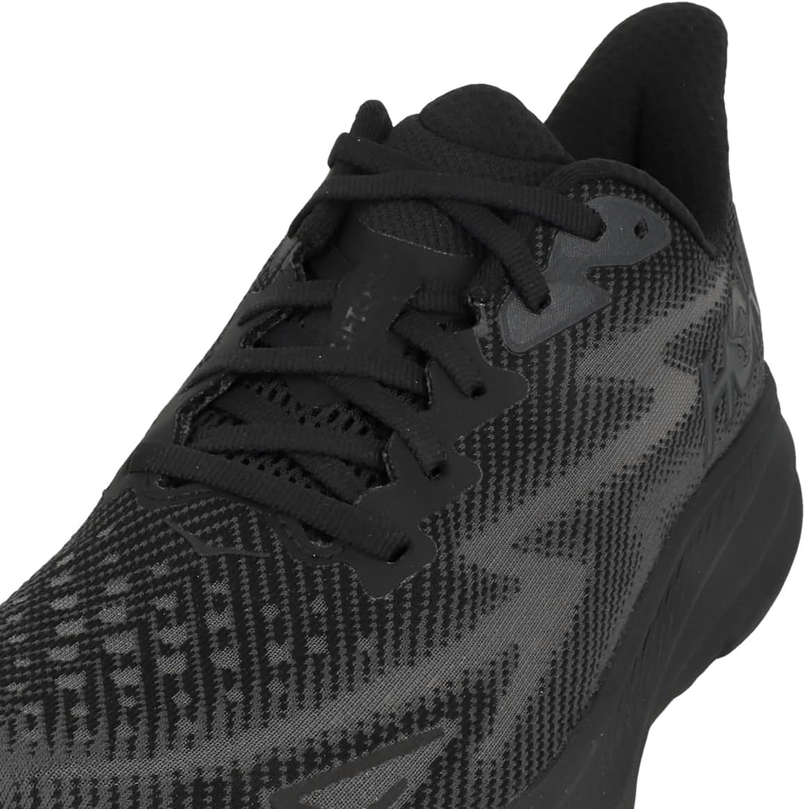 Hoka Men's Clifton 9 Sneaker, Black/Black, 10