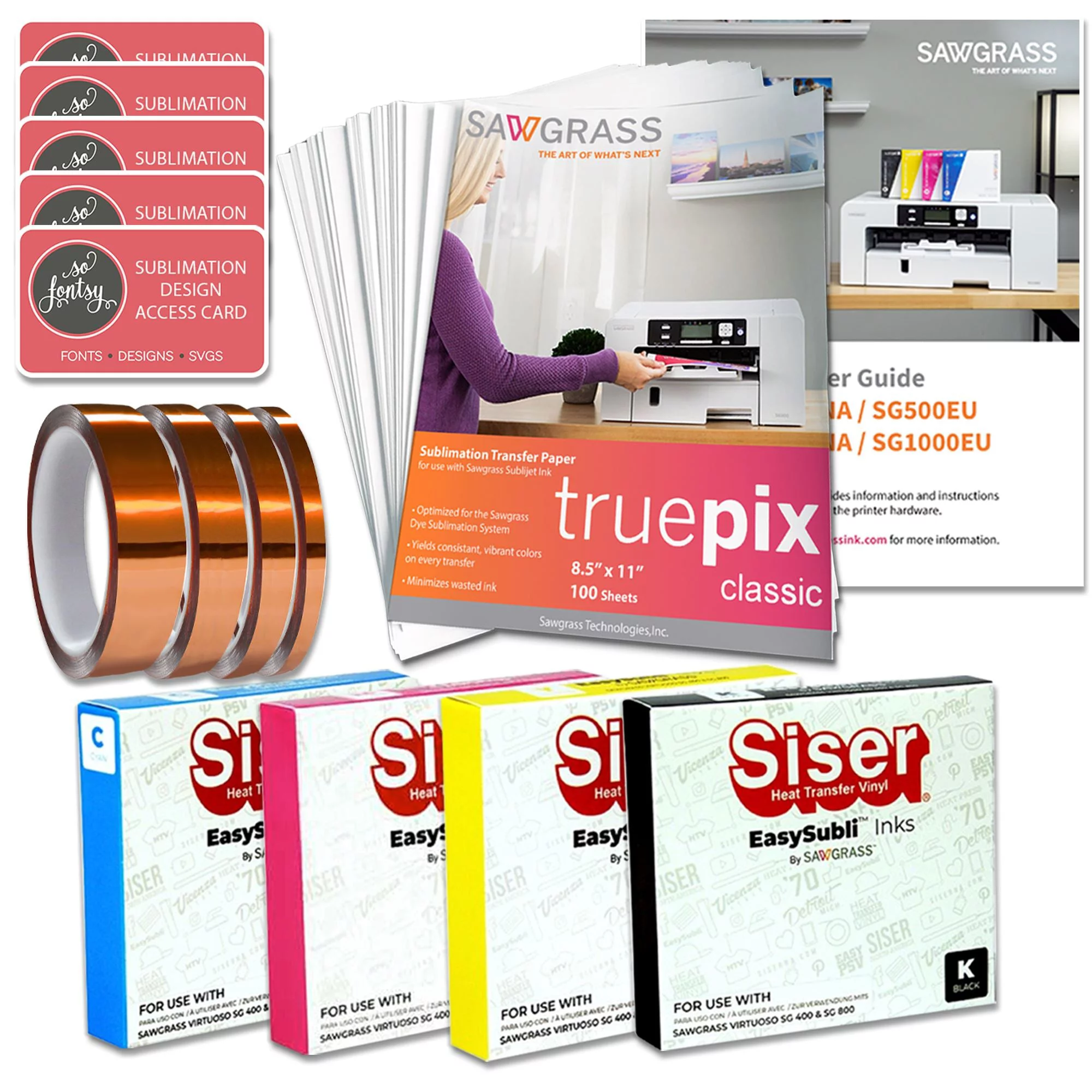 Sawgrass SG500 Sublimation Printer with Mug Press Bundle - Curated Treasures Market