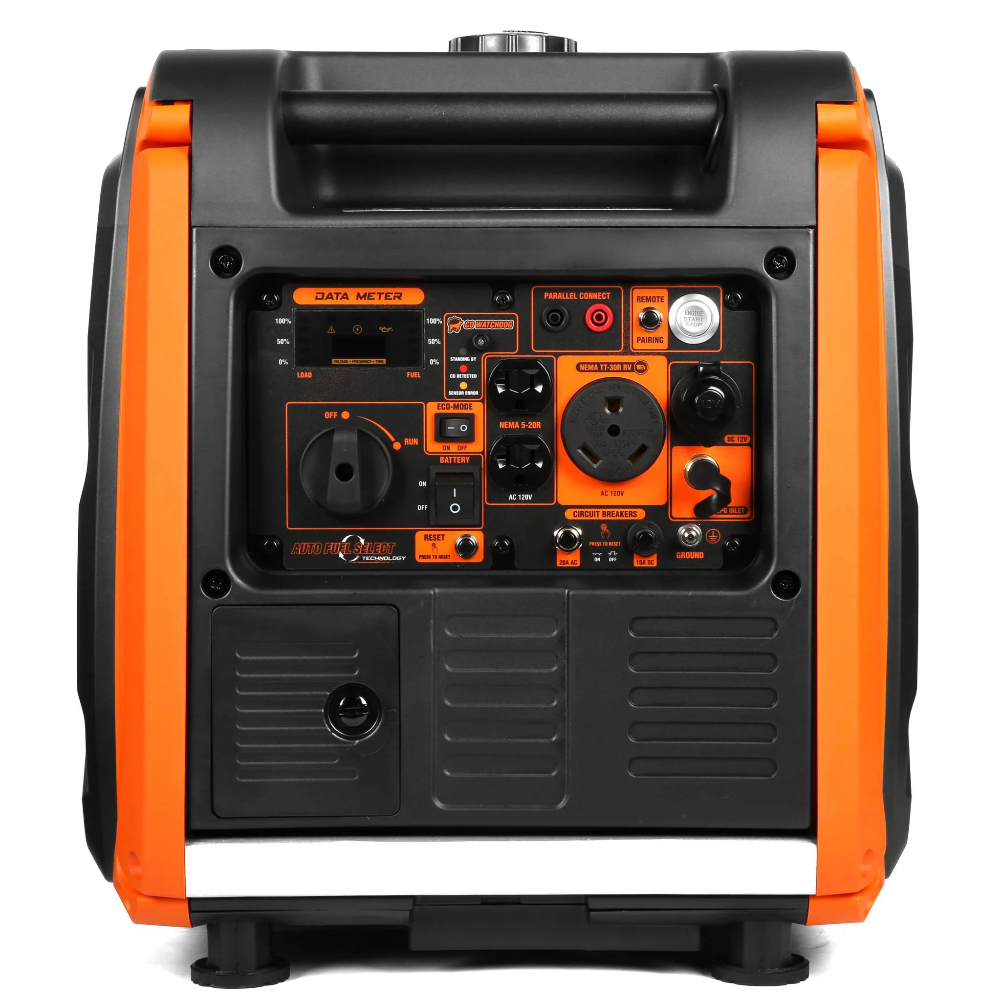 WEN Super Quiet 4500-Watt Remote Electric Start Dual Fuel RV-Ready Portable Inverter Generator with Fuel Shut-Off and CO Watchdog