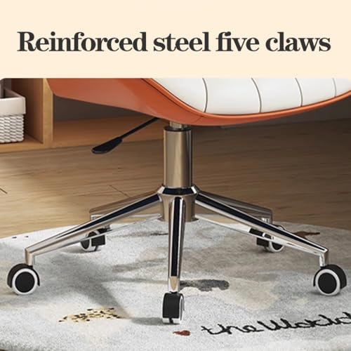 Criss Cross Chair with Wheels,Cross Legged Desk Chair with Adjustable Height,Ergonomic Swivel Vanity Chair Mid Back Computer Home Office Task Chairs(Gray)