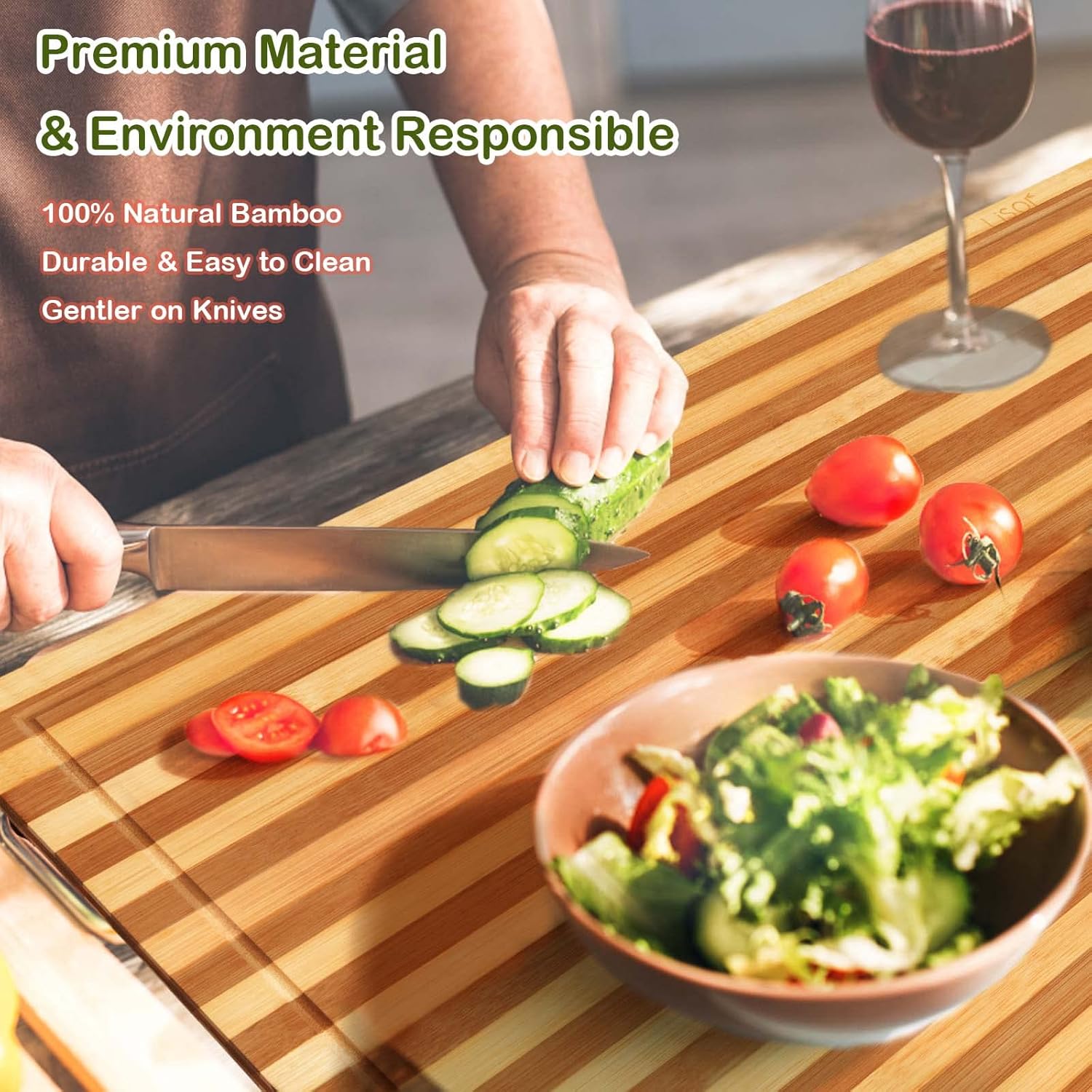 Bamboo Stovetop Cover&Countertop Cutting Board with Adjustable Legs, Dual-purpose Chopping Board for Electric Stove Burner, Workspace Block Cover for RV Camping Camper Gas Cook Top Cover