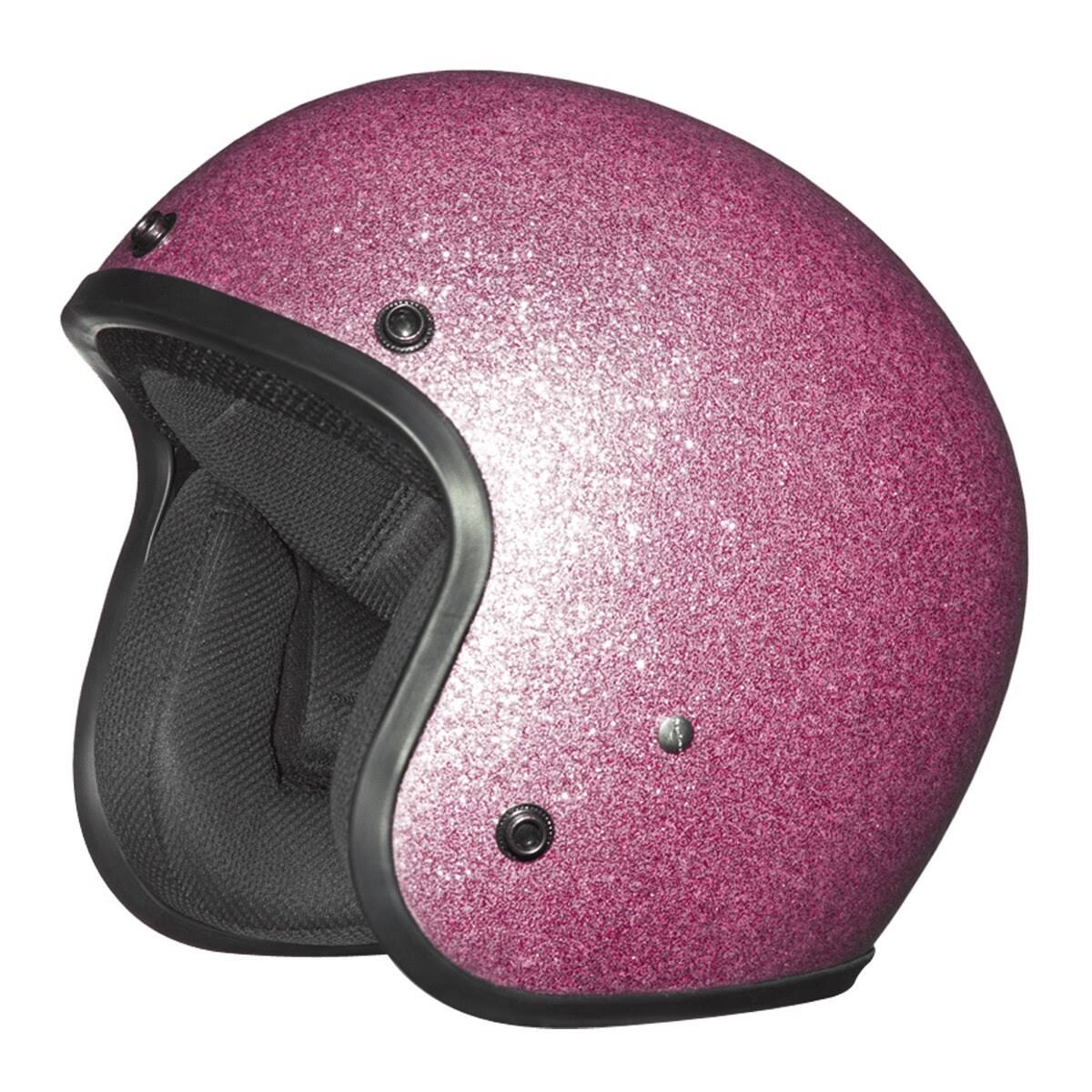 D.O.T. Daytona Cruiser- Pink Metal Flake Helmet Xs